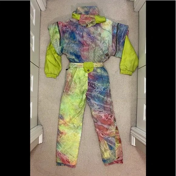 SOLD- Vintage Sporta One Piece Ski Suit Women’s Size 38. Made in Austria. - Picture 2 of 14